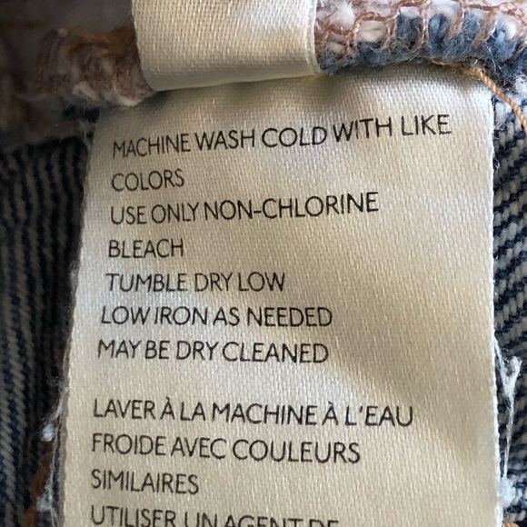 We The Free Button Fly Distresses Jean Shorts Size 27 - Picture 7 of 11